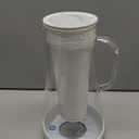 LifeStraw Home Water Pitcher, 7-Cup, White, Glass with Silicone Base, White, for Everyday Protection Against Bacteria, Parasites, Microplastics, Lead, Mercury, PFAS and a Variety of Chemicals