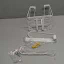 ORLESS Over The Door/Wall Mount Ironing Board Hanger, Laundry Room Iron and Ironing Caddy Board Storage Holder White