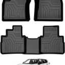 T TGBROS Floor Mats for Nissan Rogue 2021-2026 All Weather Protection TPE 2 Rows Floor Liners Custom Fit for Nissan Rogue Accessories Car Mats Non-Slip Black (Not for Sport)