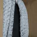 Lafyette. - US Based, Washable Faux Fur Dog Bed, Deluxe Plush Dog Crate Bed, Comfy Kennel Pad, Anti-Slip Pet Sleeping Mat, Soft Cozy Mattress for Large, Medium, Small Size Breed Dogs, 41" x 27", Grey