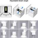 ledmo LED Outdoor Sconses Light Up and Down Wall Lights Aluminum IP65 4.7-Inch 20W High Power 6000K Cold White 1800LM Modern Exterior Lighting Fixture for Patio Home Yard 4 Pack