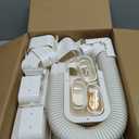 4" 13.5Ft Mini Split PVC Line Set Cover Kit Decorative PVC Line Set Cover Kit for Central AC & Heat Pumps Systems Tubing Cover(13.5Ft,White)
