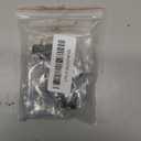 4PCS Car Hose Finisher Clamp, Aluminum Alloy Fuel Line Hose Clamp, Flexible Hose Pipe Clamp, Hose End Connector with Screw Band for Air and Water Hose Tube/Gas/Diesel/Oil/Fuel (Black, 6AN)