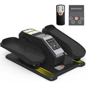 Under Desk Elliptical Machine, Electric Elliptical Exerciser for Senior, Quiet & Small Electric Seated Pedal Exerciser for Home with Display Monitor, Remote Control & 12 Adjustable Speeds