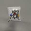 Impact Driver Socket Adapter Set 6 PCS- 1/4 3/8 1/2 Hex Shank 3PCS Swivel Impact Driver Bit Set Socket Holder+3 PCS Straight Drill Bit Adapter Attachments, Silver Drill Accessories-SCS6