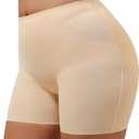Waist Trainer For Women Lower Belly Fat Butt Lifting Womens Underwear Seamless Tummy Control Fake Buttock Panties (Beige, S)
