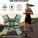 APEXUP Weighted Vest Men Women, Weight Vest for Women Workout Equipment for Strength Training Running, Mint (15lbs)