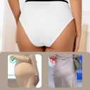 Eiggam Women's Cotton Bikini Panties,High-Cut Full Coverage Stretch Cool Underwear for Women (Beige, XL)
