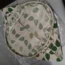 Bins & Things | Large Storage Toy Box Bin - Light Green Leaf Pattern - Baby Laundry Basket Bin - Lightweight and Collapsible Clothes Hamper Organizer for Home, Dorm, Bedroom, Closet, and Nursery Home