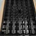 IRIS USA 5-Shelf Extra Heavy Duty Deep Plastic Storage Shelves, 1000lb Capacity, 75" H x 36" W x 24" D, Large Modular Shelving Unit Storage Organizer for Garage, Home, Warehouse & Gym, Rack - Black