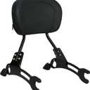 YHMOTO 17'' Detachable Passenger Backrest Sissy bar for Indian Challenger Chief Chieftain Indian Pursuit Springfield Roadmaster Vintage 2014-2024 (Black)