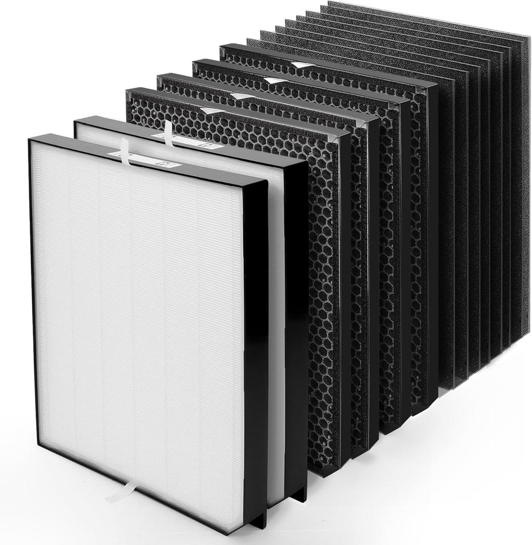 3500 Replacement Filters Compatible with 3000 Serie Air Purifier - fits AD3000 AD3500 AD3500i, 2 Efficiency Filter + 4 VOCs Filter + 8 Pre-Filters, Compare to ADF3001 ADF3002 ADF3003
