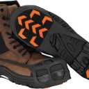 Due North GripPro Spikeless Footwear Traction Aids for Men and Women - for Ice and Snow - Lightweight Full-Foot Rubber Tread (Small-Medium)