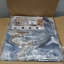 9x12 Area Rugs for Living Room, Modern Abstract Rug for Bedroom, Contemporary Machine Washable Rug, Large Stain Resistant Carpet for Dining Room Playroom Nursery Room, Pet & Kids Friendly (Blue)