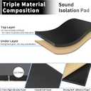 uxcell 1/2inch 18sqft Sound Deadening Mat 500mil Close Cell Foam Heat Shield Material Self Adhesive for Car Hood Fender and Boat Engine Cover 40x33cm 13pcs