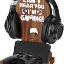 Slothoem-Gamer Gifts for Boy Girl Graduation Birthday, Gamer Room Decor for Brother, Gaming Gifts for Daddy,Boyfriend, Son, Husband, 2026 Graduation Gift, Gamer Room Accessories, Wooden Headset Stand