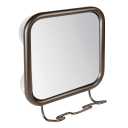 iDesign Neo Steel Shower Suction Shaving Center with Mirror - 2" x 5.9" x 9", Bronze