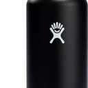 Hydro Flask Water Bottle - Insulated Stainless Steel - Wide Mouth Chug Lid, Non Spill, Leakproof in 40 oz. black00