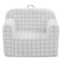 Delta Children Checkered Cozee Chair, Grey