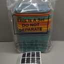 HOZEON 8 Pack Colored Plastic Storage Bins with Lids and Handle, Stackable Colorful Cupboard Organiser Pantry Storage Boxes for Shelves, Drawers, Bathroom, 10 x 7 x 6 Inch