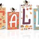 Fall Decorations for Home Thanksgiving Decorations Indoor Autumn Decor Sign Fall Gifts for Women Men Polka Dots Pumpkin Fall Centerpieces for Dining Table Farmhouse Kitchen Bathroom Bedroom Office