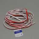 White Rubber Weather Stripping Door Seal Strip, D Shape Door Weather Seal Strip, Self-Adhesive Soundproofing Frame Insulation Tape for Doors Frame/Window Seal,Blocks Cold Drafts Noise (33 feet)