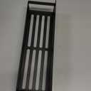 HuggieGems 6 Pack Magnetic Spice Storage Rack Organizer for Refrigerator and Oven, Black Fridge Organizers and Storage