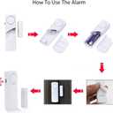 Door Window Alarm, 90DB Door Alarms for Kids Safety, Door Window Burglar Alarm-Window Pool Alarms for Home
