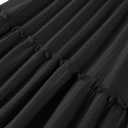GSVIBK Toddler Girls Cotton Dress Long Sleeve Baby Girl Ruffle Ribbed Knit Sweater Dresses Fall Swing Skirt (Black)