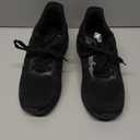 Women's Walking Shoes with Arch Support Orthotic Sneakers for Plantar Fasciitis Tennis Shoes Pure Black Size 6.5