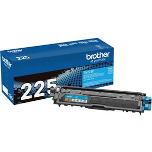 Brother Genuine High Yield Toner Cartridge, TN225C, Replacement Cyan Toner, Page Yield Up to 2,200 Pages, Amazon Dash Replenishment Cartridge, TN225