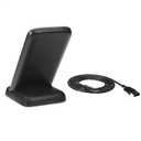 Amazon Basics 10W Qi Certified Wireless Charging Stand for Phone 16/15/14/13/12/11/X, Samsung, and More, with USB Cable, Black (No AC Adapter)