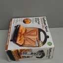 Gotham Steel Nonstick Panini Press Sandwich Maker, 2in1 Breakfast Sandwich Maker Grill / Sandwich Press Grill with Indicator Light, Grilled Cheese Maker Makes 2 Sandwiches with Easy Cut Edges, Black