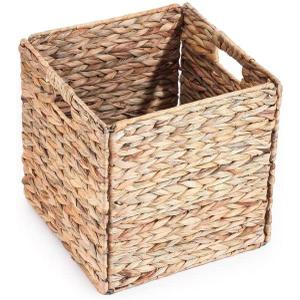  Water Hyacinth Handwoven Storage Basket Decorative Accessory Set 4-Piece