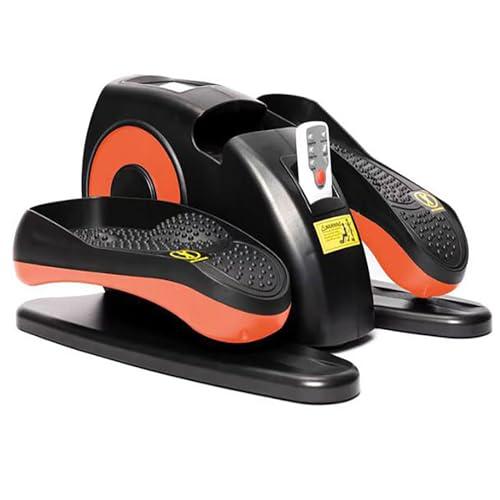 Circulation Leg Exerciser, Under Desk Elliptical Machine with Remote Control, 5 Gear Adjustment Modes, 25kg Load Capacity and Easy to Use, for Home, Rehab Center , Not Charging Cable