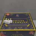 Candle Charisma Natural Ivory Unscented Votive Candles - 10 Hour Burn time - Set of 72 for Dinner, Wedding, Halloween and Holiday Decorations