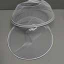 Metal Mesh Fruit Bowl with Lid & Basket - Fruit Fly Proof Kitchen Counter Storage for Fruits & Veggies (white/1PCS)