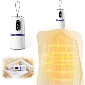 KeyDoors Portable Clothes Dryer-Travel Size Compact & Timer-Adjustable Mini Dryer Machine for Washed Clothes-Quiet Foldable Laundry Dryer for Apartment, Cruise, RV, Hotel, Dorm & Home