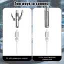 90 Degree Grease Coupler Adapter and Grease Injector Needle Gun Tip, Needle Grease Gun Fitting Set Grease Needle Nozzle Dispenser for Grease Fitting Tool