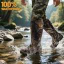 Hunting Boots for Men, Waterproof Insulated 6mm Neoprene Rubber Boots for Hunting and Outdoor Activities (Camo) Size: 11
