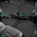 Original 2017-2025 2026 Q7/SQ7 Floor Mats & Cargo Liner for Audi Q7 All Model - Custom Fit All Weather TPE Floor Liners for Q7/SQ7 1st & 2nd Row & Trunk Mat Full Set Car Mats, Black