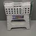 ACKO 2PACK Folding Step Stool - 11" Height Premium Heavy Duty Foldable Stool for Kids and Adults, Plastic Stepping Stool for Kitchen Bathroom, White