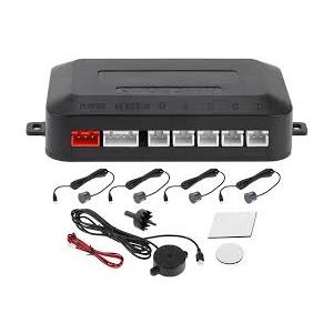 Motoforti Universal Car Auto Reverse Backup Radar System Reverse Parking Sensors Distance Detection Black 4 Parking Sensors Alarm Buzzer Reminder