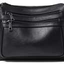 Bluome Crossbody Purses for Women, Vegan Leather Shoulder Bag Handbags Medium Hobo Bag with Guitar Strap (08-black)