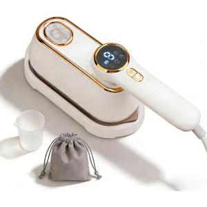 Travel Steamer for Clothes Portable, 1200W Handheld mini travel Steam Iron 4 Mode with LCD Display, Powerful Wrinkle Remover, Garment Steamer for Home, Dorm, Travel 120V