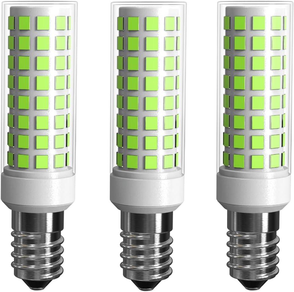 E14 LED Bulbs 3 Pack E14 European Screw Base for Electric Window Candle Lamp,Refrigerator Bulb E14 Cooker Hood Oven Bulb,7W Equivalent to70W Incandescent Bulb 700LM AC120V (Daylight White 6000K)