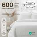 California Design Den Full Size Fitted Sheet Only - 100% Cotton, 600 Thread Count, Soft Deep Pocket Bottom Fitted Sheet, Sateen Weave, Premium-Feel Bedding, Featuring Foot Side Indicator - White