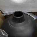 Deco 79 Ceramic Decorative Vase Matte Centerpiece Vase, Flower Vase for Home Decoration 16" x 16" x 17", Black