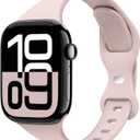 2 x STG Sport Slim Thin Narrow Silicone Bands Compatible with Apple Watch Band Ultra 3/2/1 49mm, Series 11/10 46/42mm, 9/8/7 45/41mm, SE 6/5/4 44/40mm, 3/2/1 42/38mm for Women Men