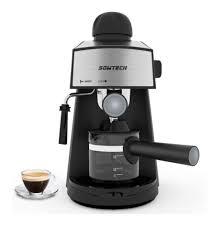 SOWTECH Espresso Machine 3.5 Bar 4 Cup Espresso Maker Cappuccino Latte Machine with Steam Milk Frother and Pot